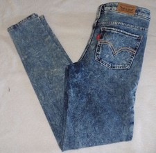 GIRLS SIZE 8 REG LEVI LEVIS LEVI'S SUPER SKINNY KNIT JEANS DENIM LEGGINGS NWT