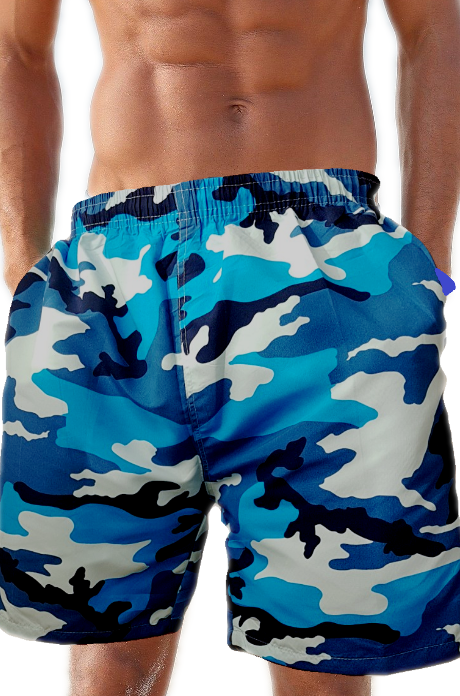 Bild 5 - Camouflage Badeshorts Badehose Shorts Herren Männer Bermuda Shorts Sport Men 574