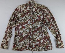 Prince Igor 70s Vintage Disco Mod Paisley Atomic Shirt Men XL Arnel Triacetate