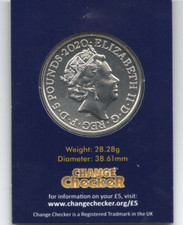 2020 King George III Five 5 Pound Brilliant Uncirculated Coin.