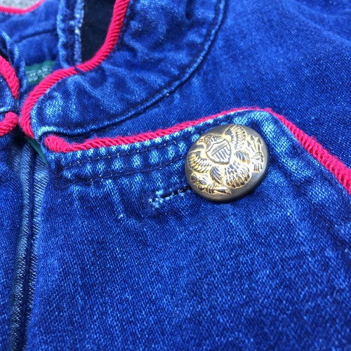 Rare Vintage Distressed Ralph Lauren Womens Military Band Double Breasted Jacket - Picture 4 of 9