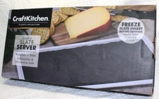 Charcuterie Board Slate Server CraftKitchen  Porcelain And Slate NEW In Box