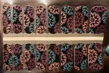 Color Nail Polish Strips, 16ct.CUSTOM  BLOOMS GO BOOM.   PLEASE READ DESCRIPTION