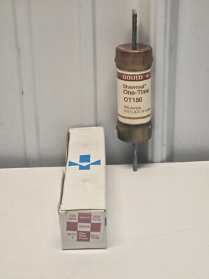 Gould Shawmut OT150 One Time Fuse 150AMP/250V, NEW IN BOX FREE SHIPPING ...