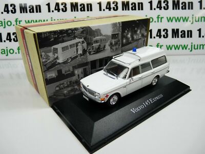 Modèle Réduit Volvo 145 Express Ambulance 1969 1:43 Atlas - Neuf En Boîte, Diecast