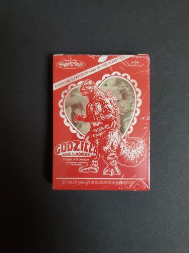 Fright Rags Godzilla King Of The Monsters Sealed Valentines Trading Card Set