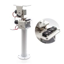 DIY DC Dual Axis Pan Tilt Solar Tracking and Monitoring Robot Worm Gear Motor