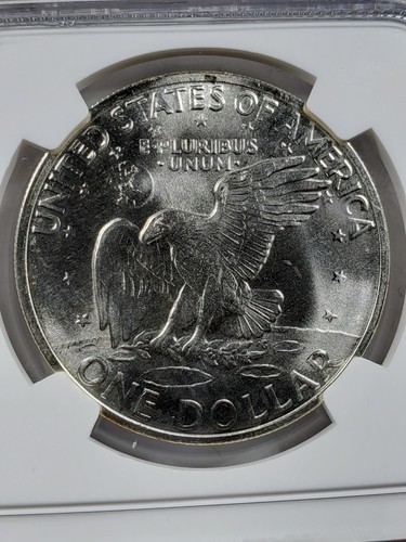 1971-S Silver Eisenhower Dollar NGC MS66 Certified - Picture 3 of 4