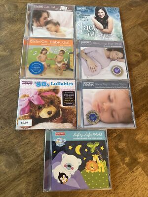 Fisher-Price BABY CD SET (7) - GO SLEEP TIGHT 80'S LULLABIES NIGHTY WORLD +