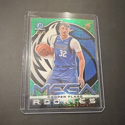 2025-26 Bowman Green Mega Rookies MR-1 Cooper Flagg RC Dallas Mavericks /99