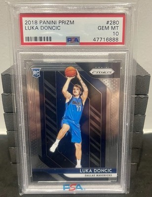 2018-19 Panini Prizm Luka Dončić #280 (RC) PSA 10 GEM MT Lakers