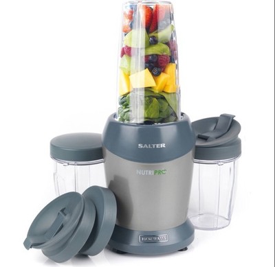Salter Nutri Pro Mixer Entsafter 1000W Mehrzweck Nährstoff Extraktor 1L Silber