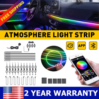 Car Interior LED Ambient Light ambient 18 to 1 For 2016 Maserati Ghibli S Q4 12v
