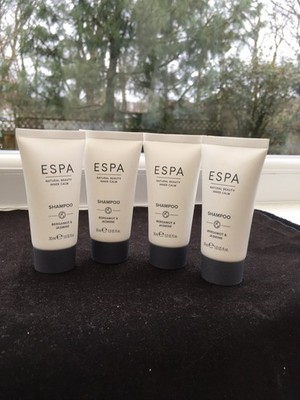 ESPA Bergamotte & Jasmin Shampoo 4 x 30 ml Reisegröße - Neu & Versiegelt