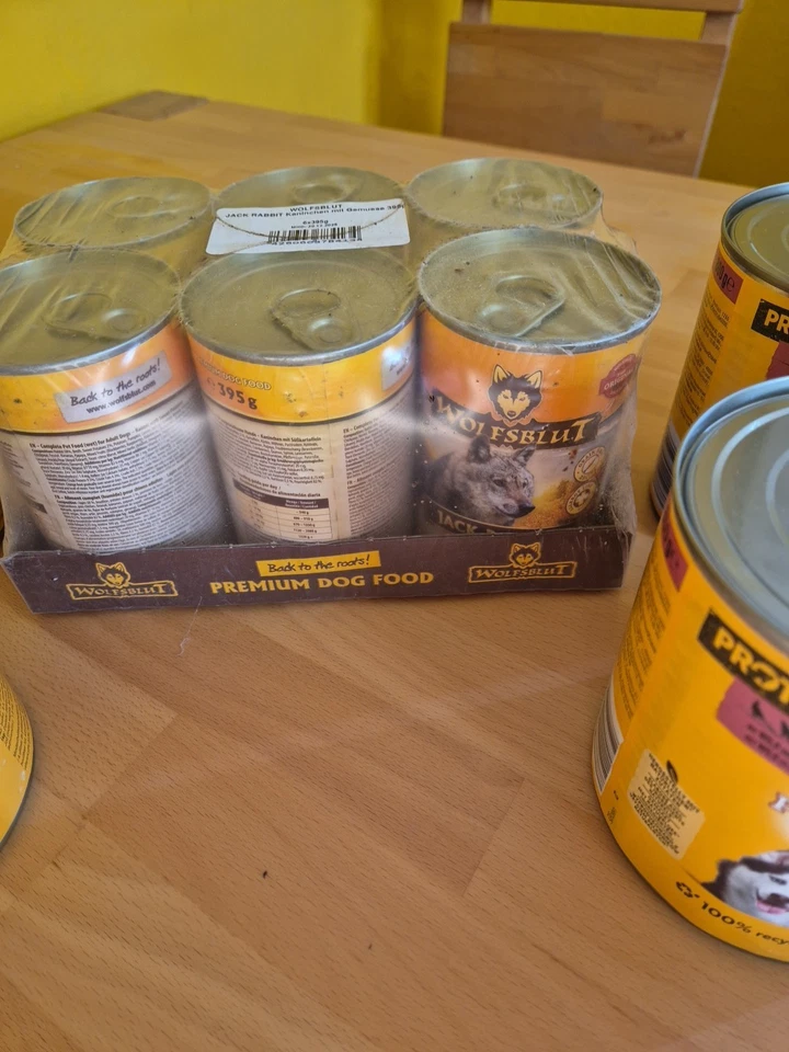 wolfsblut hundefutter Jack Rabbit  und Pedigree Wild + Geflügel Nassfutter - Bild 2 von 4