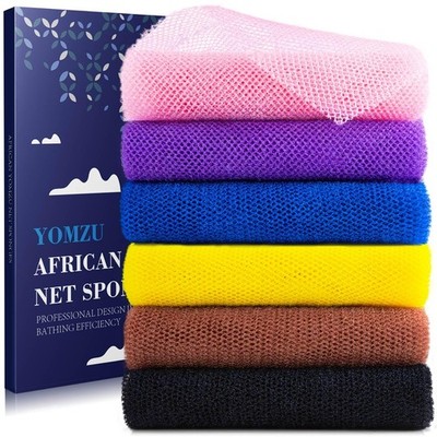 African Net Sponge Exfoliating Bath Sponge Scrubbing Long Rag Wash Shower Body S