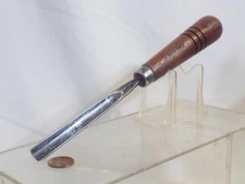 Vintage Stubai Wood Carving Gouge Chisel #9 Sweep 7/16" Cut 9" Long
