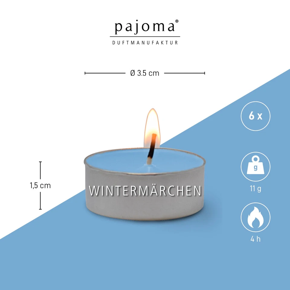 pajoma® Duft-Teelichter Sets | 26 Düfte | 4 Std Brenndauer Deko Kerze Duftkerzen - Bild 3 von 4
