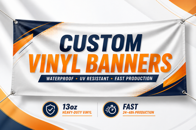 #ad Custom Vinyl Banner Waterproof UV Resistant 13oz Heavy Duty Fast Shipping USA $131.99