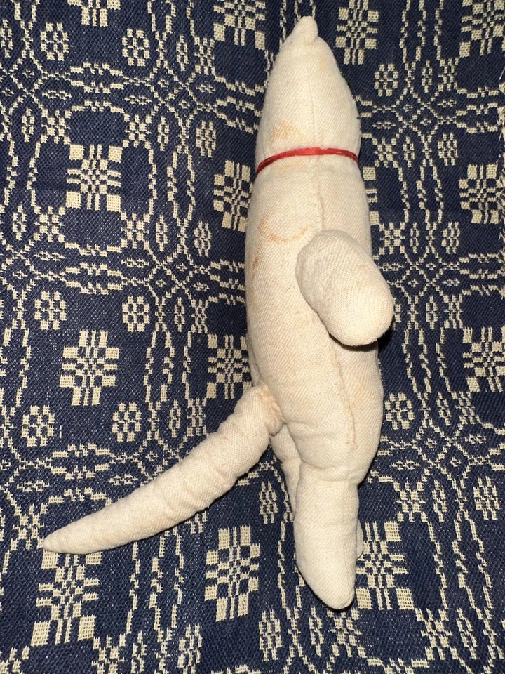 Old American Folk Art Stitched Face Cloth Rag Doll Cat - Image 4 of 4