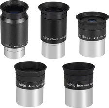 1.25'' Telescope Eyepiece Kit - 5 Plossl Eyepieces for Astronomy Enthusiasts