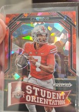 2023 Panini Prizm Draft Picks Student Orientation C.J. Stroud Red Ice Prizm (RC)