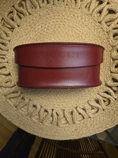 New Style Gucci Sunglasses Eyeglasses Bordeaux Large Leather Clamshell Case