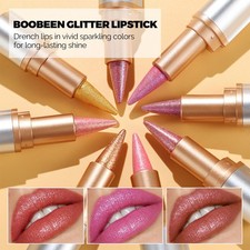 Women Lip Liner  Lipstick Sparkling Shimmer Waterproof Glitter Shine Shiny