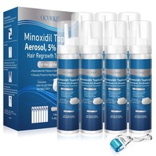 Extra Strength 5 Minoxidil Foam with Biotin   Unscented, Unisex Hair Growth ...