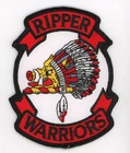PATCH USN F-14 TOMCAT VF-11 THE RED RIPPERS WARRIORS ON PARCHE