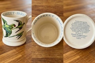 Emma Bridgewater Rare Parakeet Mug Pattern Birds Theme