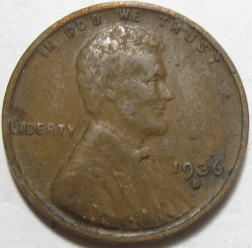 1936-D Lincoln Wheat Cent — photo from another recent sale