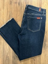For All Mankind 7 Distressed Denim Blue Jeans 29