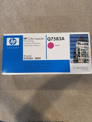 Genuine HP Color LaserJet Q7583A Magenta Toner Cartridge for CP3505/3800 NEW!
