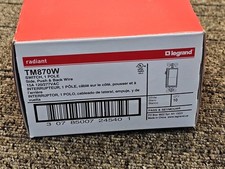 (QTY 20) Legrand Switch 120/277VAC White 1 Po...
