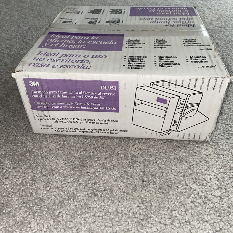 3M DL951 Front & Back Lamination Cartridge-Use with 3M Laminating System LS950