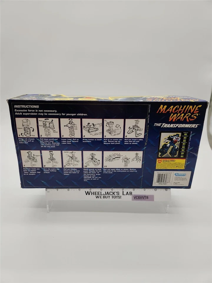 Optimus Prime Transformers Machine Wars con caja e inserto 1996 Hasbro Foto 2 de 4