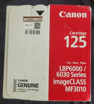 Genuine Canon Cartridge 125 [ BLACK ] NEW LBP6000/6030 Series