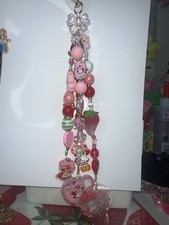 Strawberry Shortcake Journal Tassel | Beaded Spine Charm Accessory