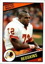 1984 Topps Dexter Manley #383 Washington Redskins Football Card