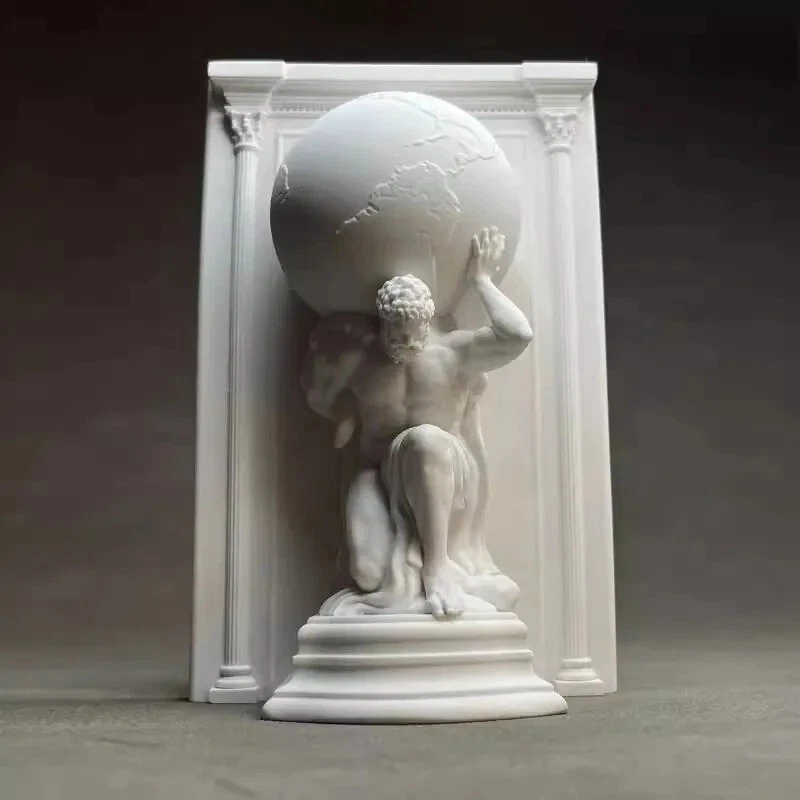 Handgefertigte Atlas-Skulptur - griechische Titan-Tragewelt, klassische... - Bild 2 von 4