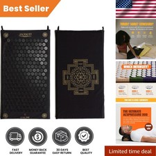 Level 1 Acupressure Massage Mat - Shakti Black for Stress Relief  Better Sleep
