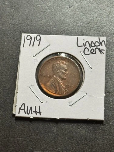 1919 Lincoln Wheat Cent Penny AU About Uncirculated Better Date 1c Coin (19032)