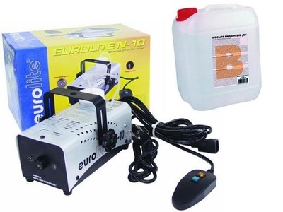 EUROLITE N-10 Nebelmaschine, mit Kabelfernbedienung + 5Liter Nebelfluid