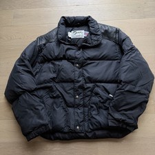 Vintage Scott Nyc Goose Down Puffer Jacket Men's Extra Large Black Made In USA