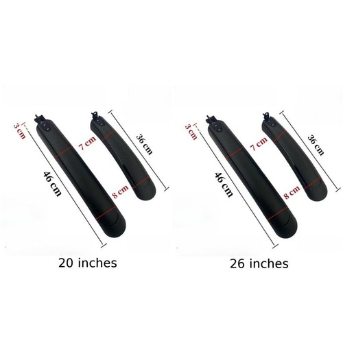 Mountain Bike Guards Bike Splash Guards Adjustable Mounting Effective Protection - Picture 12 of 26