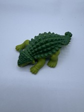 Vintage 1988 Playskool Definitely Dinosaurs Green Ankylosaurus Figure