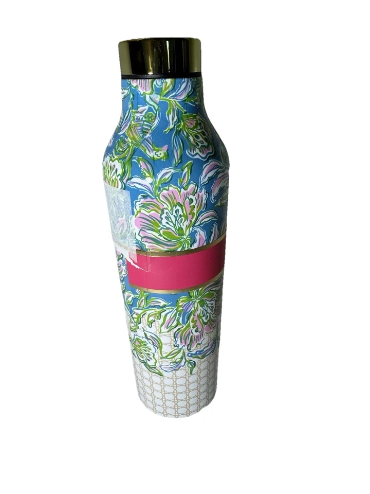 Botella de agua de acero inoxidable Lilly Pulitzer imán de pollito 29 OZ tapa aislante Foto 2 de 4