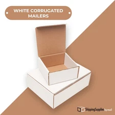 7 - 10" Whites Corrugated Shipping Mailers (Multi Size) - 50 Pack