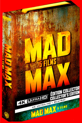 MAD MAX 5 FILMS  COLLECTORS EDITION 4K+UHD+Blu-ray+Dts HD + GASOLINE CAN EDITION